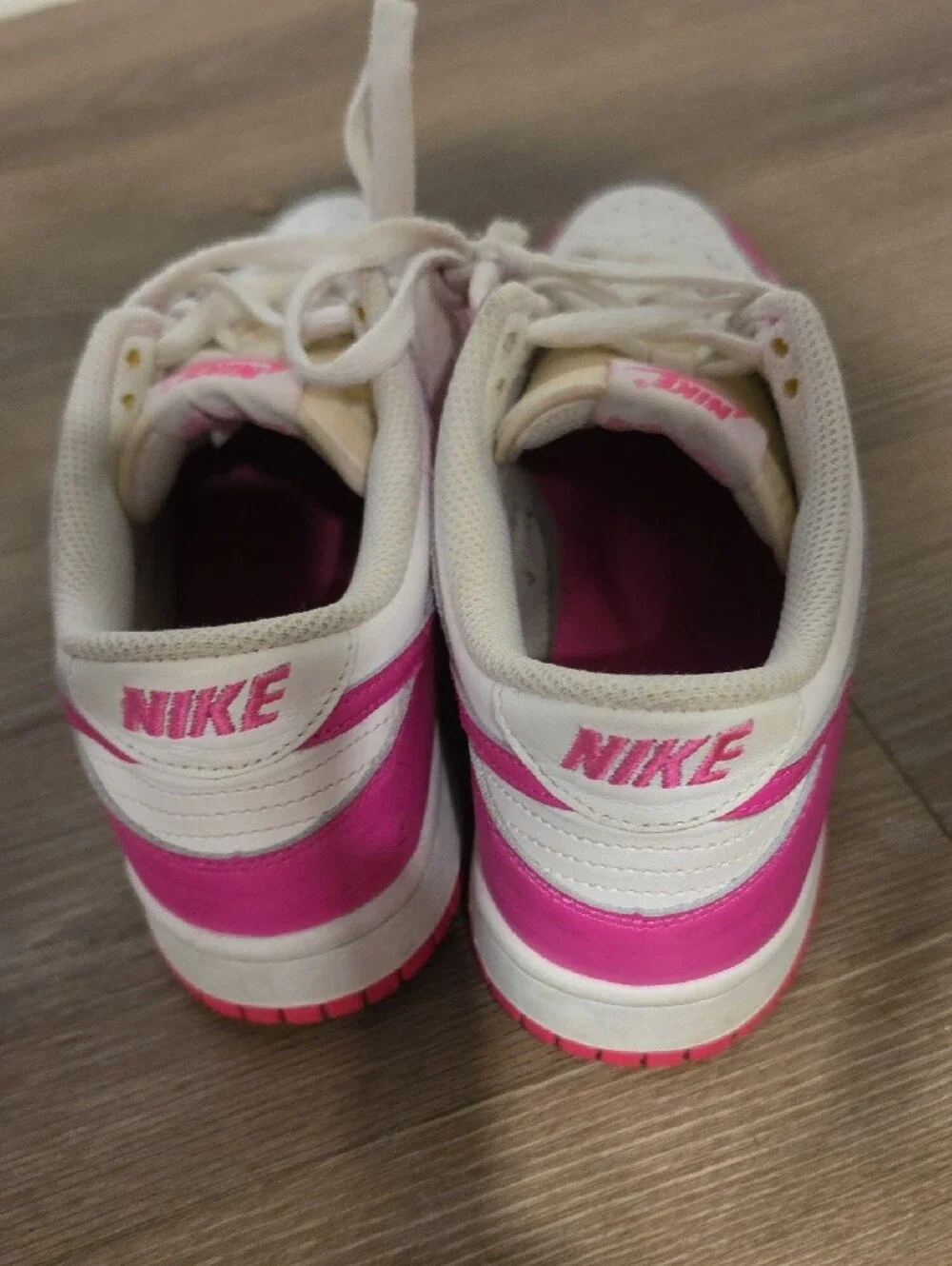 Nike Women's Low-Top Sneakers in Hot Pink and White